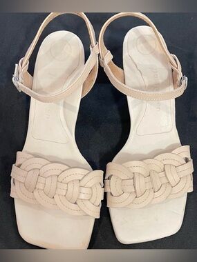 Paul Green Beige Braided Leather Sandal size 5EU/7.5US -  Runs Wide